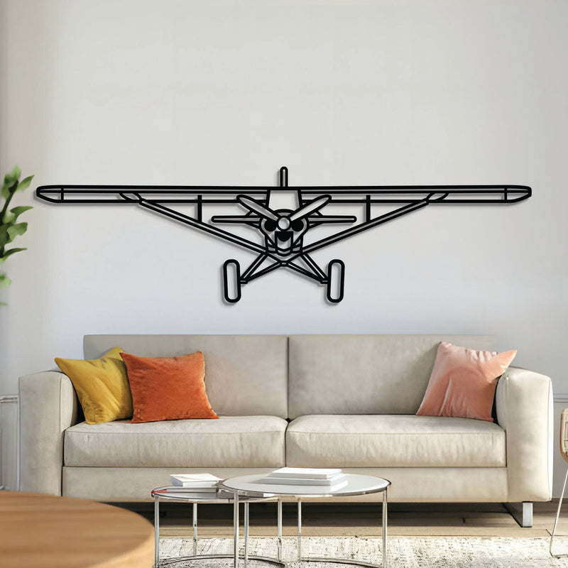 Carbon Cub Front Metal Aircraft Wall Art - NCP0535