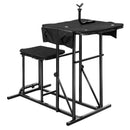 Foldable Shooting Bench with Adjustable Height Table by LJGDeals