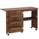 Folding Sewing Craft Table Shelf Storage Cabinet Home Furniture by LJGDeals