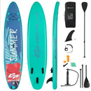 10 Feet Inflatable Stand Up Paddle Board with Backpack Leash Aluminum Paddle by LJGDeals