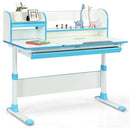 Adjustable Height Study Desk with Drawer and Tilted Desktop for School and Home by LJGDeals