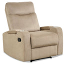 Recliner Chair Single Sofa Lounger with Arm Storage and Cup Holder for Living Room by LJGDeals