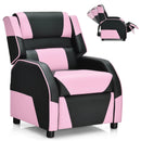 Kids Youth PU Leather Gaming Sofa Recliner with Headrest and Footrest by LJGDeals