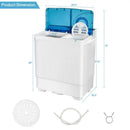 26 Pound Portable Semi-automatic Washing Machine with Built-in Drain Pump by LJGDeals