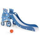 4-in-1 Foldable Baby Slide Toddler Climber Slide PlaySet with Ball by LJGDeals