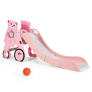 4-in-1 Foldable Baby Slide Toddler Climber Slide PlaySet with Ball by LJGDeals
