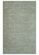 Custom Made Beige Modern Contemporary Hand Knotted Wool Area Rug