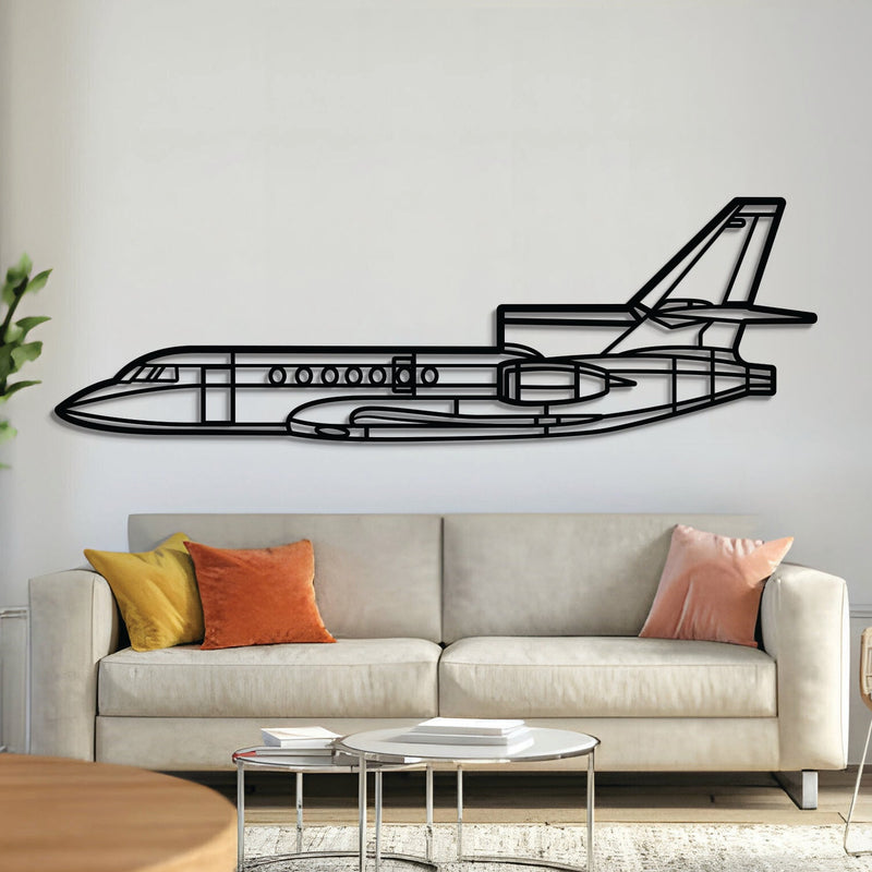 Falcon 50 Metal Aircraft Wall Art - NCP0565