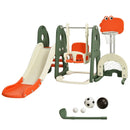 6 in 1 Toddler Slide and Swing Set with Ball Games by LJGDeals