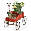 Wooden Wagon Plant Bed by LJGDeals