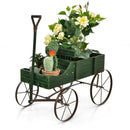 Wooden Wagon Plant Bed by LJGDeals