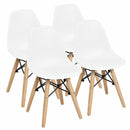 4 PCS Children Chair Set Medieval Style Dining Chairs with Wood Legs by LJGDeals