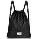 Drawstring Backpack String Bag Foldable Sports Sack with Zipper Pocket-Green by DirectDeals