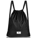 Drawstring Backpack String Bag Foldable Sports Sack with Zipper Pocket-Green by LJGDeals