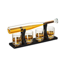 Baseball Bat Whiskey & Wine Decanter 4 Baseball Glasses (Standard Base)
