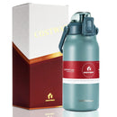 44oz Vacuum Insulated Leakproof Stainless Steel Sports Water Bottle-Gray by LJGDeals