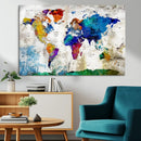 World Map Canvas Print – Framed Travel Map Wall Art for by MyGreatCanvas | Canvas Wall Art Prints | Photo Prints & Wall Decor