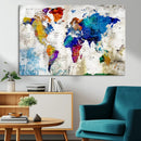 World Map Canvas Print – Framed Travel Map Wall Art for by MyGreatCanvas | Canvas Wall Art Prints | Photo Prints & Wall Decor