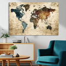 World Map Canvas Print – Detailed Map of the World Wall Art by MyGreatCanvas | Canvas Wall Art Prints | Photo Prints & Wall Decor