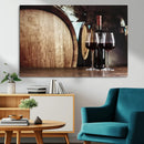Wine and Barrel Wall Art Canvas Print by MyGreatCanvas | Canvas Wall Art Prints | Photo Prints & Wall Decor