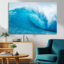 Big Ocean Surfing Wave Wall Art Canvas Print by MyGreatCanvas | Canvas Wall Art Prints | Photo Prints & Wall Decor