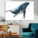 Watercolor Whale Wall Art Canvas Print by MyGreatCanvas | Canvas Wall Art Prints | Photo Prints & Wall Decor