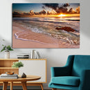 Sunset on Ocean Wall Art Canvas Print by MyGreatCanvas | Canvas Wall Art Prints | Photo Prints & Wall Decor