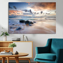 Serene Weather On The Beach Wall Art Canvas Print by MyGreatCanvas | Canvas Wall Art Prints | Photo Prints & Wall Decor