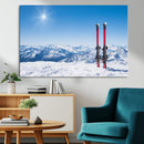 Ski Season Snow Wall Art Canvas Print
