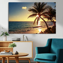 Sunset Palm Trees Wall Art Canvas Print by MyGreatCanvas | Canvas Wall Art Prints | Photo Prints & Wall Decor