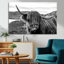 Longhorn Steer Canvas Print Wall Art, Highland Cow Canvas by MyGreatCanvas | Canvas Wall Art Prints | Photo Prints & Wall Decor