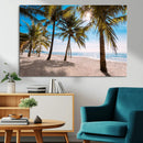 Palm Beach Tropical Island Wall Art Canvas Print