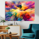 Blazing Vibrant Colors Cloud Wall Art Canvas Print