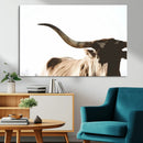 Texas Longhorn Wall Art Canvas Print | 3-Panel Large