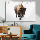 Bison Winter Wall Art Canvas Print For Farmhouse Decor by MyGreatCanvas | Canvas Wall Art Prints | Photo Prints & Wall Decor