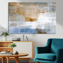 Blue Multi Panel Abstract Wall Art Canvas, Abstract Blue and