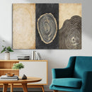 Tree Rings Canvas Wall Art Print – Minimalist Natural