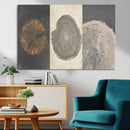 Boho Tree Ring Wall Art, Modern Minimalist Wood Grain