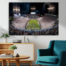 Penn Stadium Football Wall Art Canvas Print, Pennsylvania