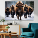 Buffalo Wall Art Canvas Print, American Bison Herd Wall Art by MyGreatCanvas | Canvas Wall Art Prints | Photo Prints & Wall Decor