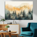 Abstract Forest Print - Mountain Wall Art | Autumn Landscape