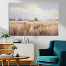 Golden Fields Wall Art Print Canvas – Serene Landscape of