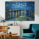 Vincent van Gogh Starry Night over the Rhone Abstract Wall
