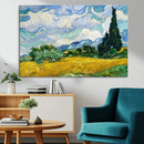 Wheatfield With Cypresses By Van Gogh Painting Wall Art