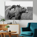 Bear and Cub Wall Art Canvas | 399 Bear Cub