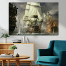 Pirate Ship War Wall Art Canvas Print by MyGreatCanvas | Canvas Wall Art Prints | Photo Prints & Wall Decor