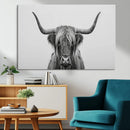 Farmhouse Longhorn Wall Art Canvas Print, Longhorn Texas by MyGreatCanvas | Canvas Wall Art Prints | Photo Prints & Wall Decor