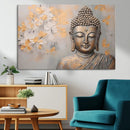 Abstract Buddha Statue Wall Art Canvas Print - Modern