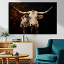 Texas Longhorn Wall Art | 3-Panel Large Texas Longhorn