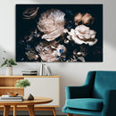 Pink Peonies Flowers Large Canvas Art Print